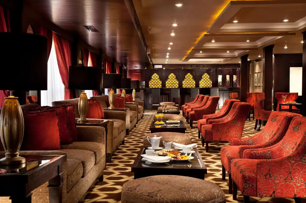 Lounge aboard the Steigenberger Legacy Nile Cruise Nile cruise